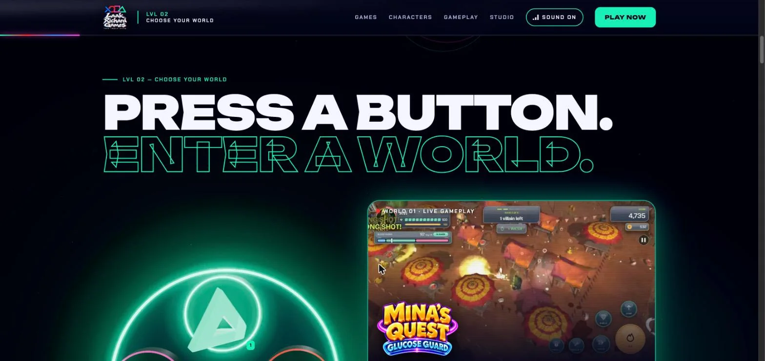 Press a button, enter a world: live Mina’s Quest gameplay on LaakRichardGames.com