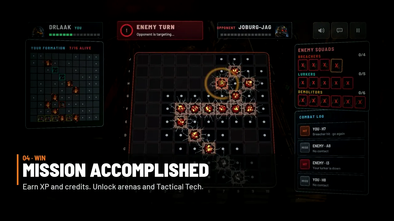 Find all 15: chain hits on the grid